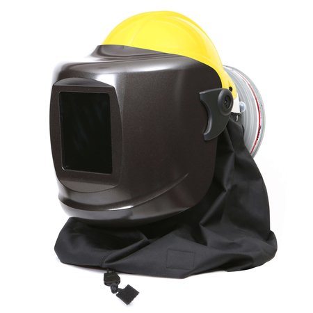 PUREFLO PF60ESM+ Hard Hat Yellow, Black Neck Cape, HE/HF/HC Filter, Weight: 4.091 lbs Gentex Corp